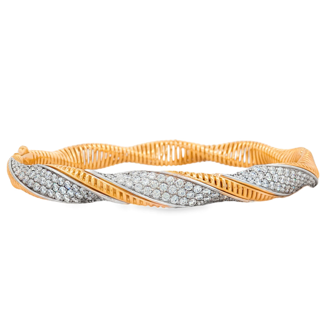 Diamond Twist Bangle