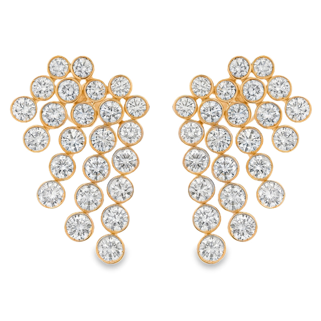 Bezel Cascade Earrings