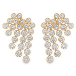 Load image into Gallery viewer, Bezel Cascade Earrings
