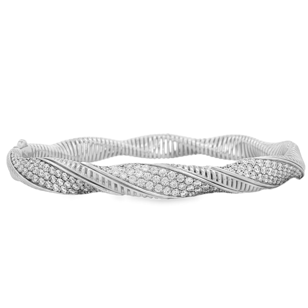 Diamond Twist Bangle