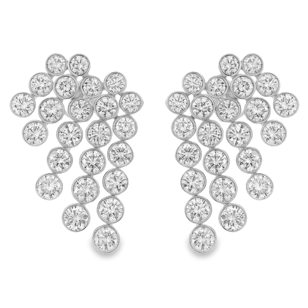 Bezel Cascade Earrings
