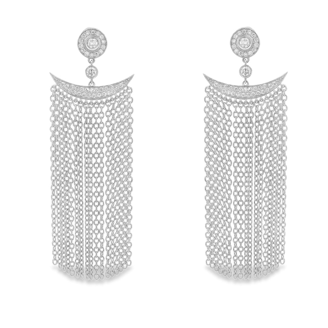 Diamond Fringe Earrings