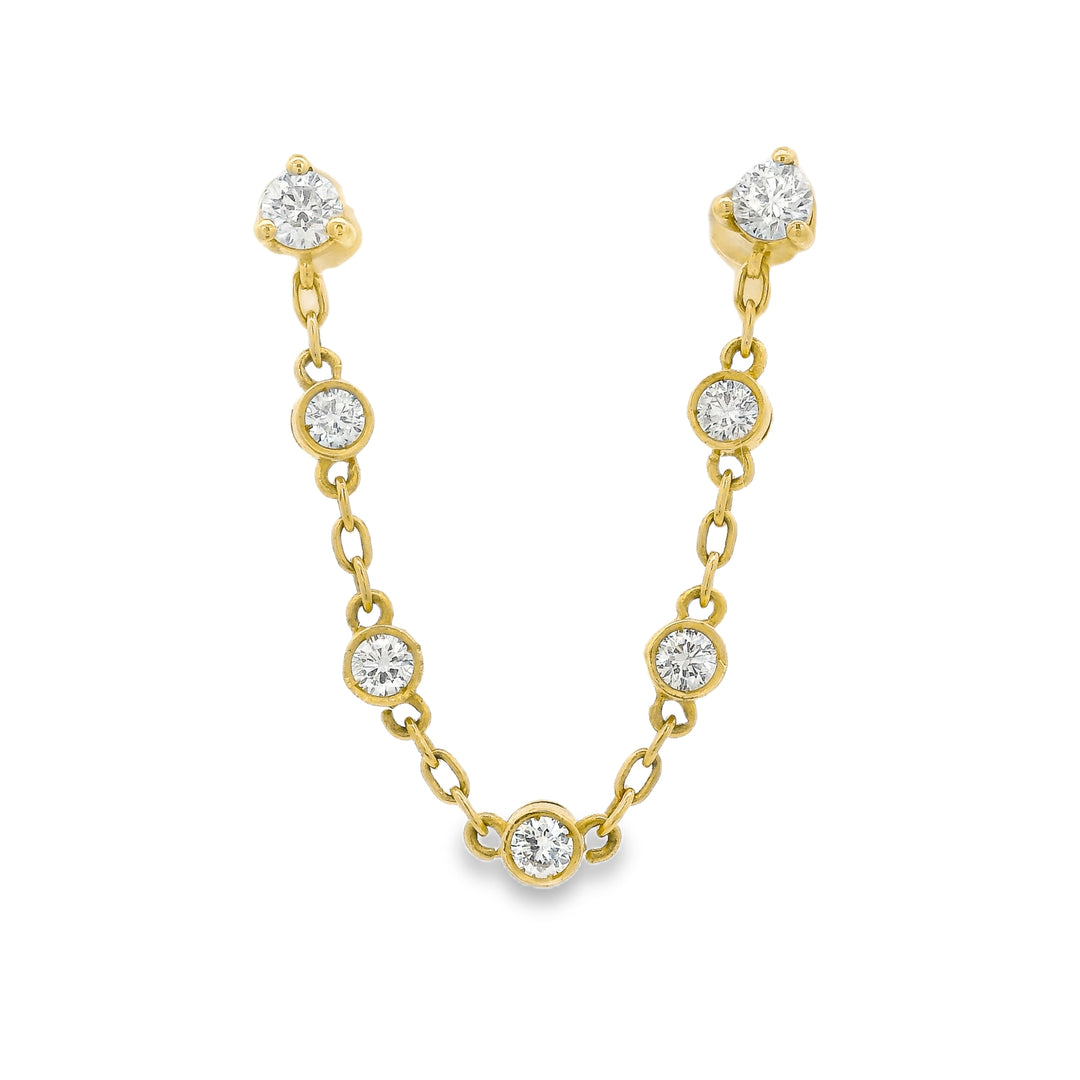 Double-Drop Diamond Studs