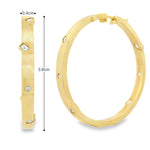 Load image into Gallery viewer, Scattered Diamonds Hoops
