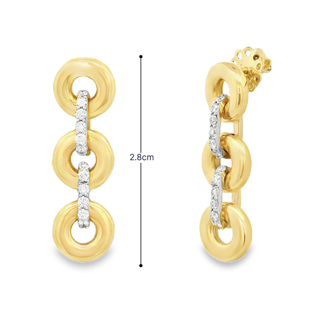 Linked Donuts Earrings