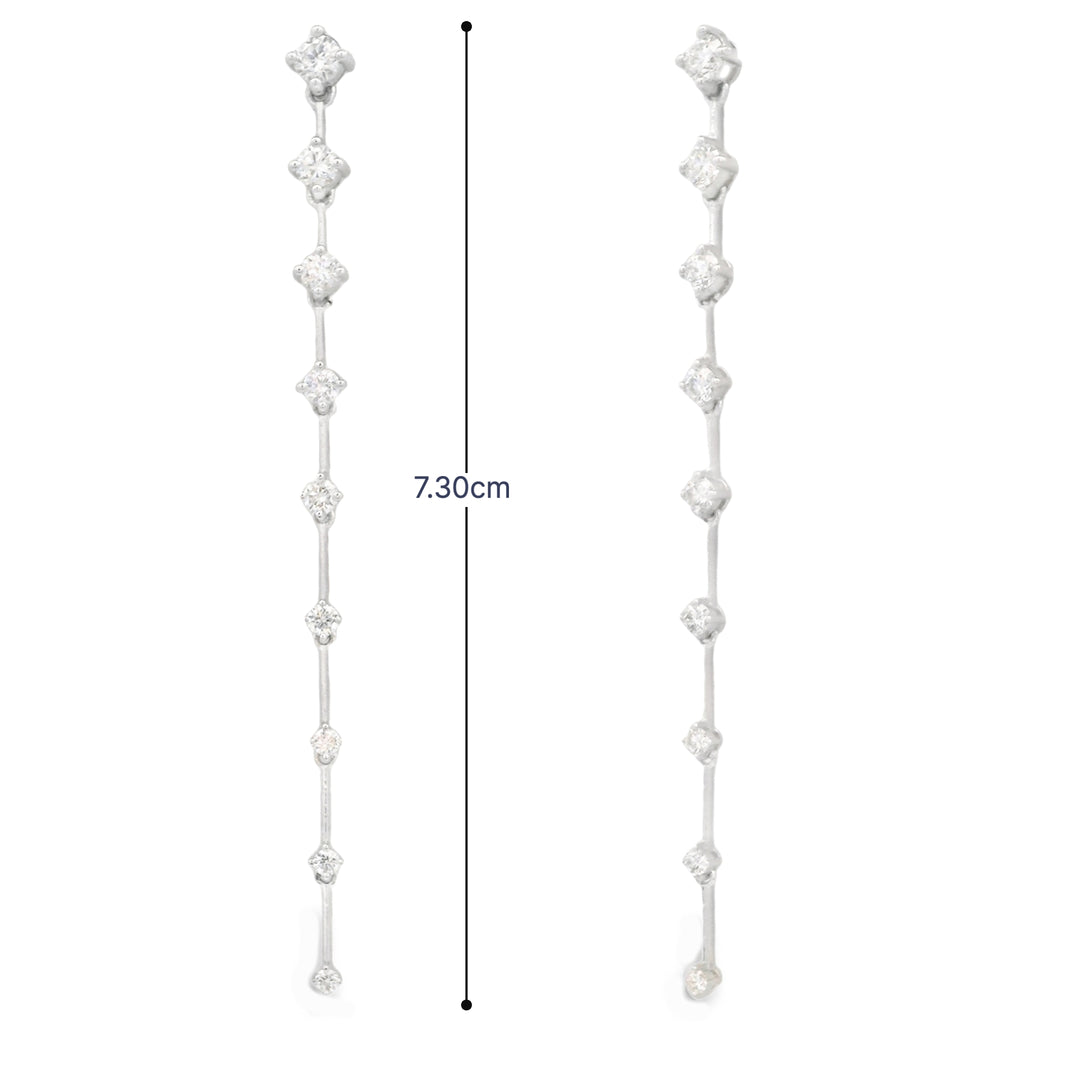 Off-the-Line Diamond Earrings