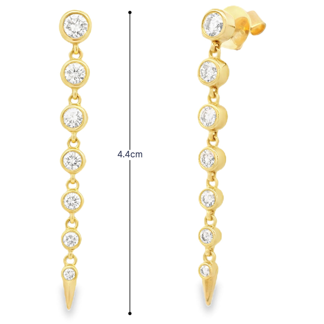 Spear Diamond Earrings