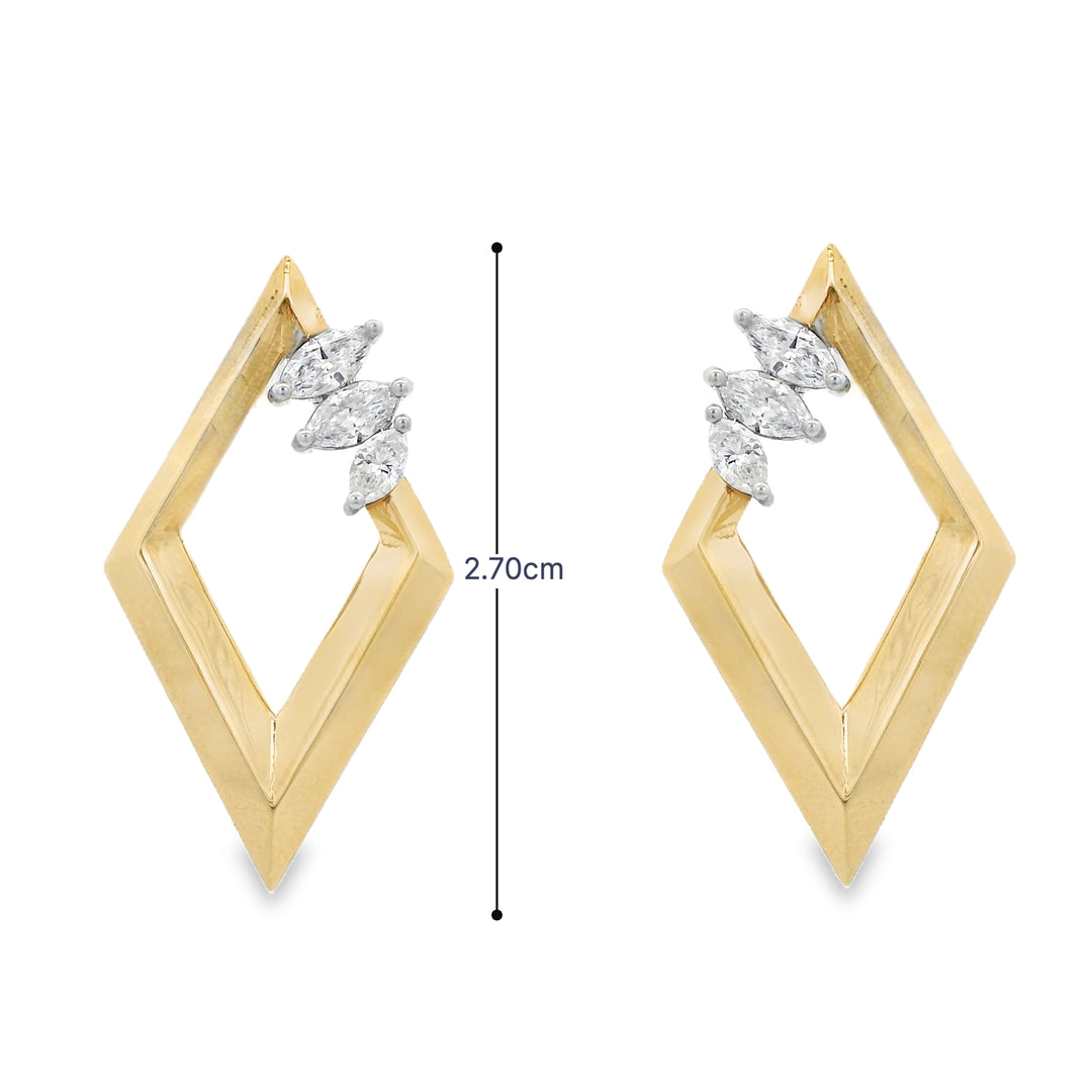 Marquise Frame Earrings