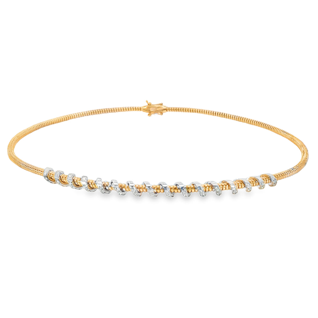 Diamond Coil Necklace