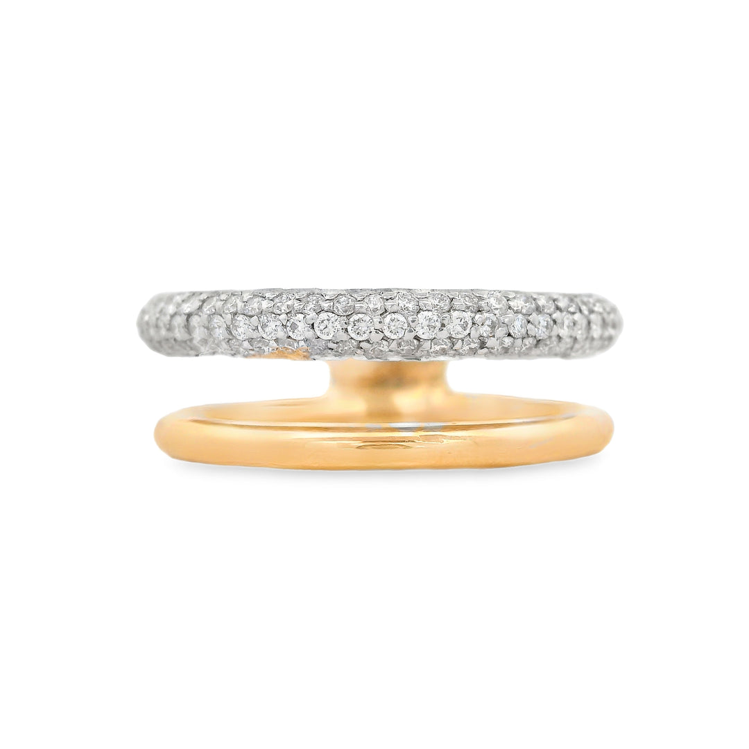 Floating Pavé Ring