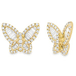 Load image into Gallery viewer, Butterfly Baguette Earrings
