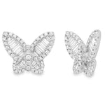 Load image into Gallery viewer, Butterfly Baguette Earrings
