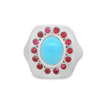 Load image into Gallery viewer, Ruby Bloom Signet Ring
