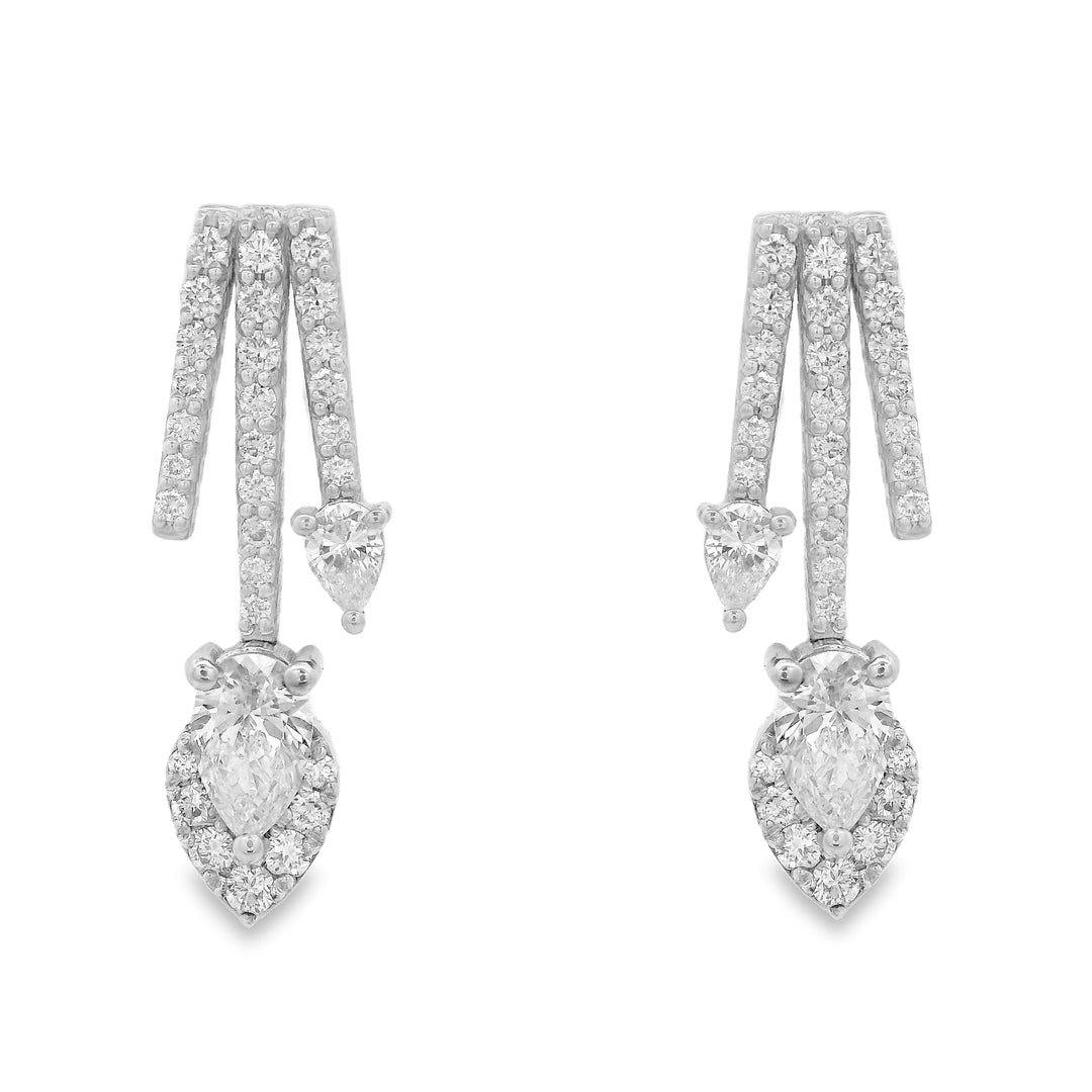 Pear Trajectory Earrings