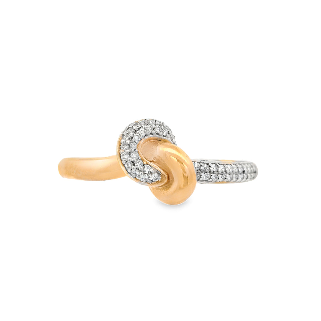 Mini Knot Diamond Ring