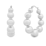 Load image into Gallery viewer, Chunky Gold Beaded Hoops
