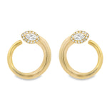 Load image into Gallery viewer, Marquise Twist Earrings

