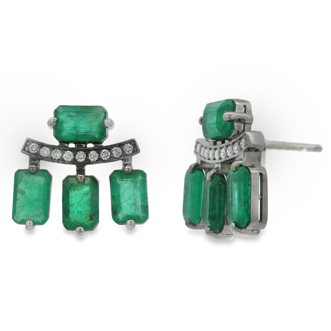Emerald Arc Earrings