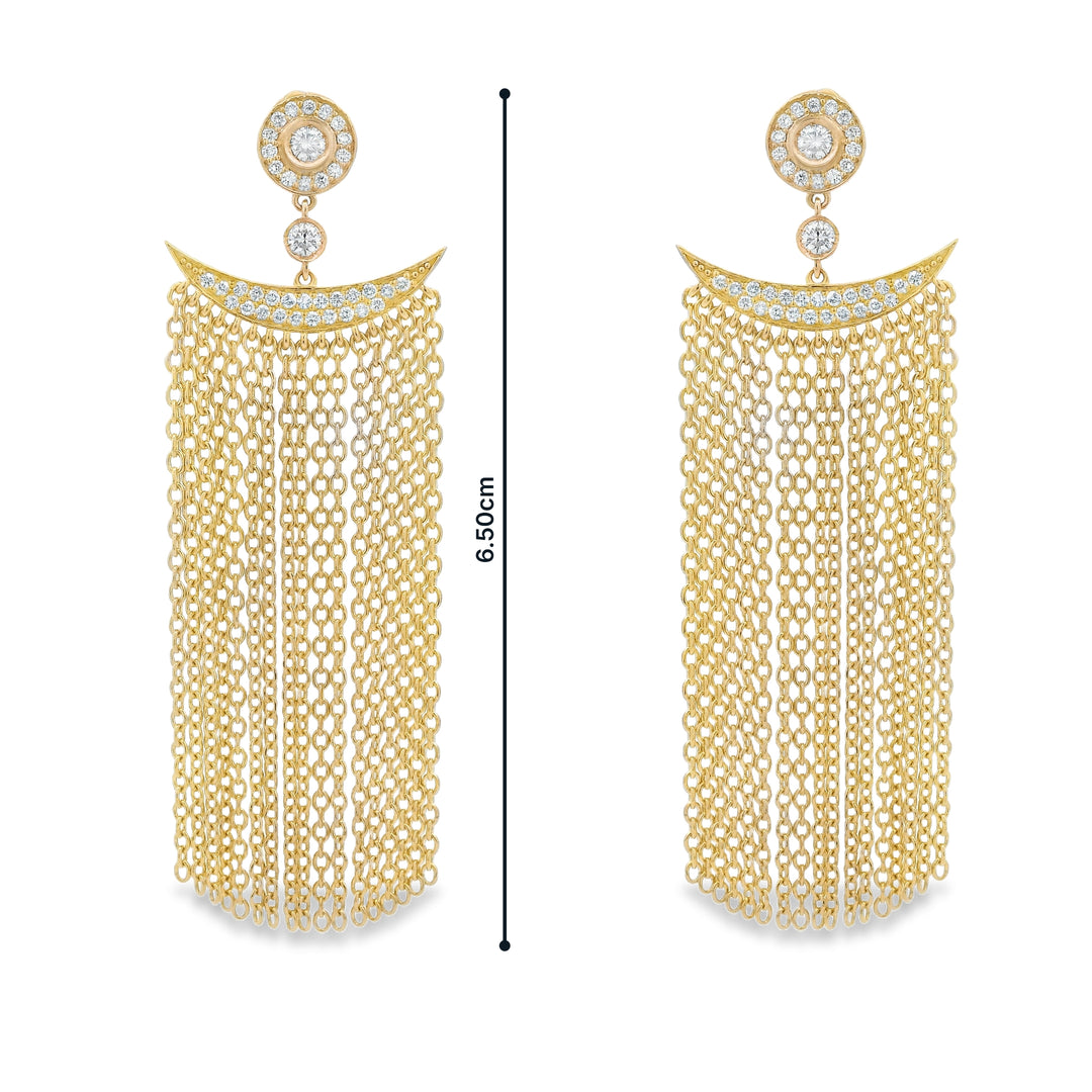 Diamond Fringe Earrings