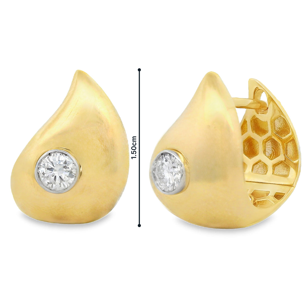 Diamond Flame Earrings