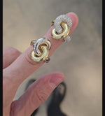 Load and play video in Gallery viewer, Interlocked Gold and Diamond Ring
