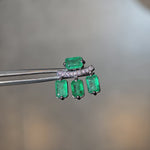 Load and play video in Gallery viewer, Emerald Arc Earrings
