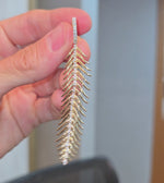 Load and play video in Gallery viewer, Diamond Feather Stroke Earrings
