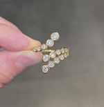 Load and play video in Gallery viewer, Diamond Bezel Splash Ring

