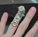 Load and play video in Gallery viewer, Diamond Glazed Donut Ring
