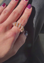 Load and play video in Gallery viewer, Diamond Twist Ring
