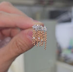 Load and play video in Gallery viewer, Multi-Shaped Diamond &amp; Chains Earrings
