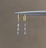 Load and play video in Gallery viewer, Illusion Pear-Drop Hoops
