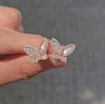 Load and play video in Gallery viewer, Butterfly Baguette Earrings
