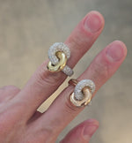Load and play video in Gallery viewer, Interlocked Gold and Diamond Ring
