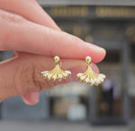 Load and play video in Gallery viewer, Mini Fan Earrings
