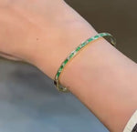 Load and play video in Gallery viewer, Emerald &amp; Diamond Dana Bracelet
