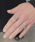 Load and play video in Gallery viewer, Double Baguette Illusion Ring
