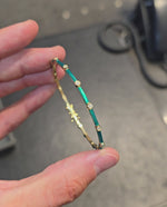 Load and play video in Gallery viewer, Enamel &amp; Diamond Pattern Bracelet
