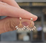 Load and play video in Gallery viewer, Mini Fan Earrings
