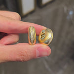 Load and play video in Gallery viewer, Chunky Gold &amp; Diamond Hoops
