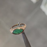 Load and play video in Gallery viewer, East-West Emerald Pinky Ring
