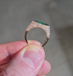 Load and play video in Gallery viewer, East-West Emerald Pinky Ring
