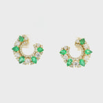 Load and play video in Gallery viewer, Emeralds Bouquet Earrings
