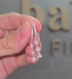 Load and play video in Gallery viewer, Illusion Pear-Drop Hoops
