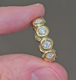 Load and play video in Gallery viewer, Bezel Round Diamond Eternity Ring
