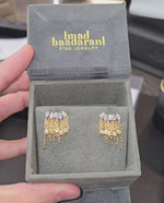 Load and play video in Gallery viewer, Multi-Shaped Diamond &amp; Chains Earrings
