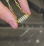 Load and play video in Gallery viewer, Spinning Capsule Necklace
