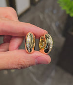 Load and play video in Gallery viewer, Chunky Gold &amp; Diamond Hoops
