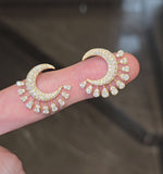 Load and play video in Gallery viewer, MoonLight Diamond Earrings
