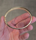 Load and play video in Gallery viewer, Gold Cigar Bracelet (Small Model)
